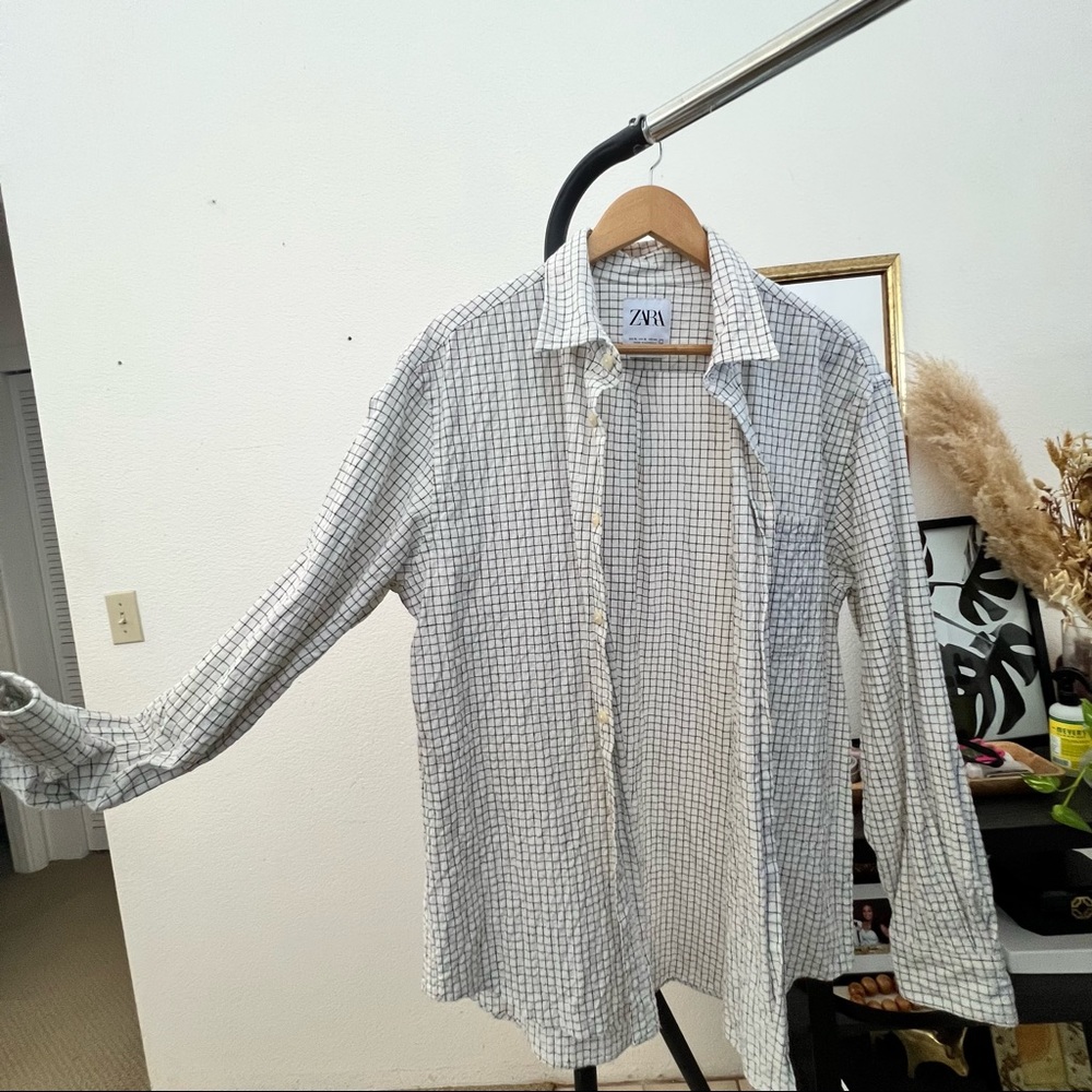 💎 2 for $40 : ZARA - grid pattern overshirt